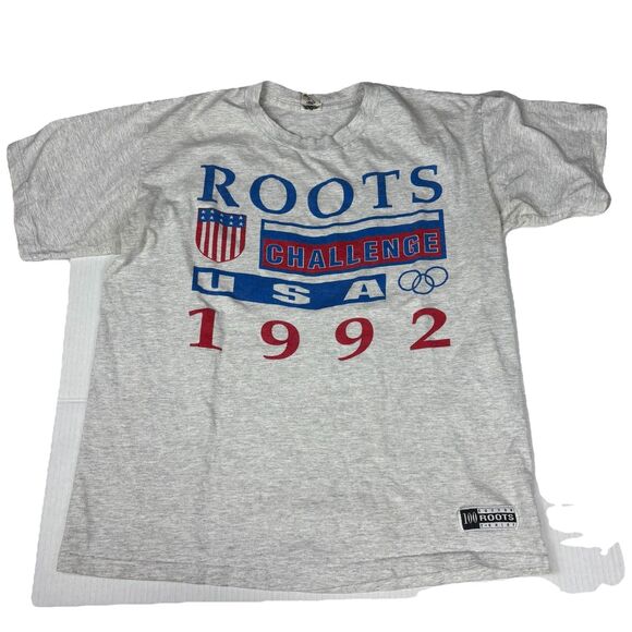 Vintage 1992 USA Olympics T-Shirt XL Single Stitch Barcelona Dream Team Roots - Picture 1 of 12